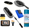 JUNJULA 8PCS CAR DUSTER CAR BRUSH MICROFIBER