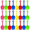 Junkin 24 Pack 7.7 Inch Mini Plastic Sand Shovels, Beach Toys Multicolor