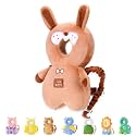 JunNeng Baby Head Protector Backpack for Walking Crawling,Brown Bunny