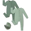 JunNeng Viscose from Bamboo Baby Boy Sleeper Pajamas with Mitts