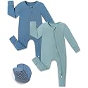 JunNeng Viscose from Bamboo Baby Boy Sleeper Pajamas with Mitts