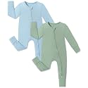 JunNeng Viscose from Bamboo Baby Boy Sleeper Pajamas with Mitts