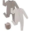 JunNeng Viscose from Bamboo Baby Boy Sleeper Pajamas with Mitts