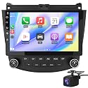 Junsun 5G WiFi Radio Stereo for Honda Accord 2003-2007,Wireless CarPlay/Android Auto,GPS DSP RDS,Upgrade Bluetooth 5.0 AM/FM Stereo with 1080P Backup Camera 2GB RAM 32GB ROM