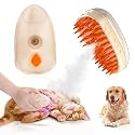 Juome Cat Steam Brush, Upgraded 4 In1 Spritz Defur Comb for Cats, Steamy Cat Brush for Shedding, Pet Hair Removal with Wood's Lamp for Cats Dogs Massage