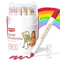 JUPITEARTH Silky Crayons for Toddlers, Twist Crayons, Non-Toxic, 24 Colors
