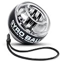 Upgraded Gyro Wrist Strengthener Ball | Enhancing Arms, Fingers, and Wrists ball | with Auto-Start Technology for Powerful Muscles and Bones(Colorful Lights, Black)
