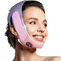 JUSRON V-Line Mask Chin Up Mask Face Strap, chin lifting mask (Pink)