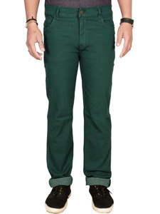 JUST BLACK Regular Men Dark Green Jeans