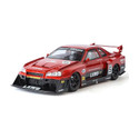 Just craft 1/24 Nissan GTR R34 Skyline LBWK Diecast Metal Racing Model Car with Sound Light