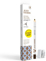 Just Herbs 2 In 1 Long Lasting,Pigmented & Waterproof Kajal,Eyeliner Pencil With Sharpener (Nutty Brown, 1.2 g)