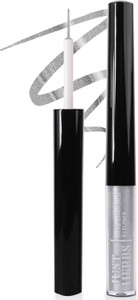 just herbs liquid eyeliner with waterproof  smudge-proof formula platinum silver 25 g