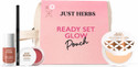 Just Herbs Ready Set Glow Party Ready Travel Friendly Perfect Gift Makeup Kit Pouch