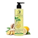 Just Peachy Gingery Lemon Morning Body wash | Bath &amp; Shower Cream Wash | Free from SLS, Phosphates &amp; Paraben | Enriched with Lemon, Ginger &amp; Vitamin E | 100% Vegan 250ml