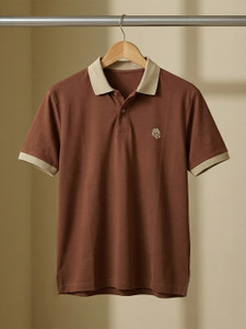JUST ROAR Colorblock Men Polo Neck Multicolor