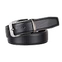 JUST-STYLE Men39s PU Leather Reversible Belt Black