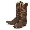 Justin Buck 13" Cowboy Boots for Men, Full-Grain Leather