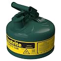 Justrite Type I Oils Safety Can, Green Galvanized Steel, Made in the USA