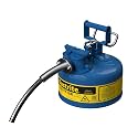 Justrite Type II Kerosene Safety Can, Blue Galvanized Steel, FM Approved