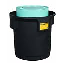 Justrite 28685 EcoPolyBlend 33" Top Diameter x 31.75" Black Single Drum