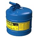 Justrite Type I Kerosene Safety Can, Blue Galvanized Steel, Made in the USA