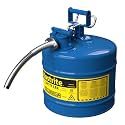 Justrite Type II Kerosene Safety Can, Blue Galvanized Steel, FM Approved