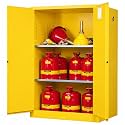 Justrite 90 Gallon Manual Close Flammable Storage Cabinet, 18 Gauge Steel
