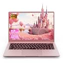 JUSTTHINK Z141 14'' Pink Laptop, for Student, Inter 2.6GHz Processor, 8GB RAM, 256GB SSD, Windows 11, Ultra-Thin, Lightweight, 10h Long Battery Life for Office, Study