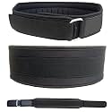 JUSTWIN 4"Inch" Foam Padded Weight Lifting Belt Back Gym Strap Training Support Fitness Exercise Bodybuilding (Medium)