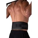 JUSTWIN 4"Inch" Foam Padded Weight Lifting Belt Back Gym Strap Training Support Fitness Exercise Bodybuilding (Large)