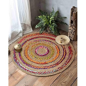 Jute Braided Natural Hand Woven Reversible