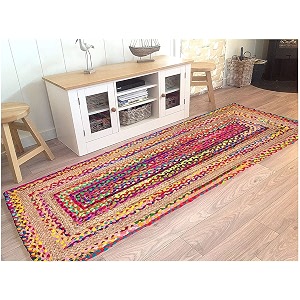 Jute Braided Natural Hand Woven Reversible