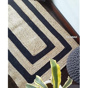 Jute Braided Natural Hand Woven Reversible