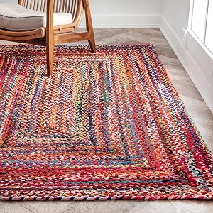 Jute Braided Natural Hand Woven Reversible