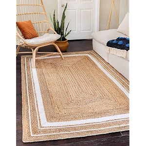 Jute Braided Natural Hand Woven Reversible