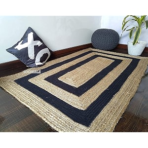 Jute Braided Natural Hand Woven Reversible