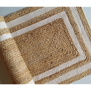 Jute Braided Natural Hand Woven Reversible