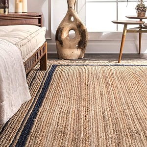 Jute Braided Natural Hand Woven Reversible