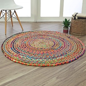 Jute Braided Natural Hand Woven Reversible