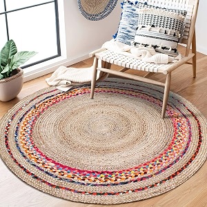 Jute Braided Natural Hand Woven Reversible