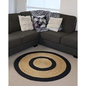 Jute Braided Natural Rug Hand Woven