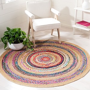 Jute Braided Natural Rug Hand Woven