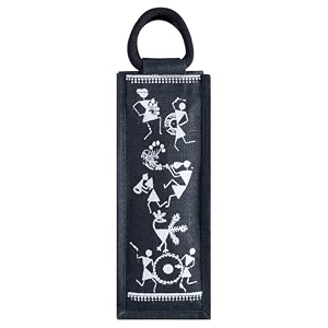jute cottage men39s and women39s eco-friendly printed water bottle jute bag