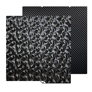 juupine 264x276mm for kobra s1kobra 4kobra x build plate peo pet sheet double sided heated bed spring steel flexible platform for anycubic kobra s1comboace pro carbon fiber  diamond pattern