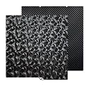 JUUPINE 264x276MM for Kobra S1/Kobra 4/Kobra X Build Plate PEO PET Sheet Double Sided Heated Bed Spring Steel Flexible Platform for Anycubic Kobra S1/Combo/ACE Pro （Carbon Fiber + Diamond Pattern）