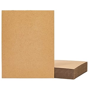 juvale corrugated cardboard sheets inserts for packing mailing crafts kraft brown 85 x 11 inches -24-pack