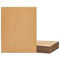 Juvale Corrugated Cardboard Sheets Inserts for Packing, Mailing, Crafts (Kraft Brown, 8.5 x 11 Inches) -24-Pack