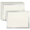Juvale Silver Foil Certificate Paper - Pack