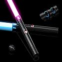 Juxaxia Lightsaber, 2-Pack Metal Hilt Dueling Light Saber for Adults & Kids