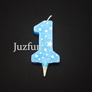birthday candles number 6 for cake decoration topper sixth anniversary party celebration star blue colour size  43 x 63 cm